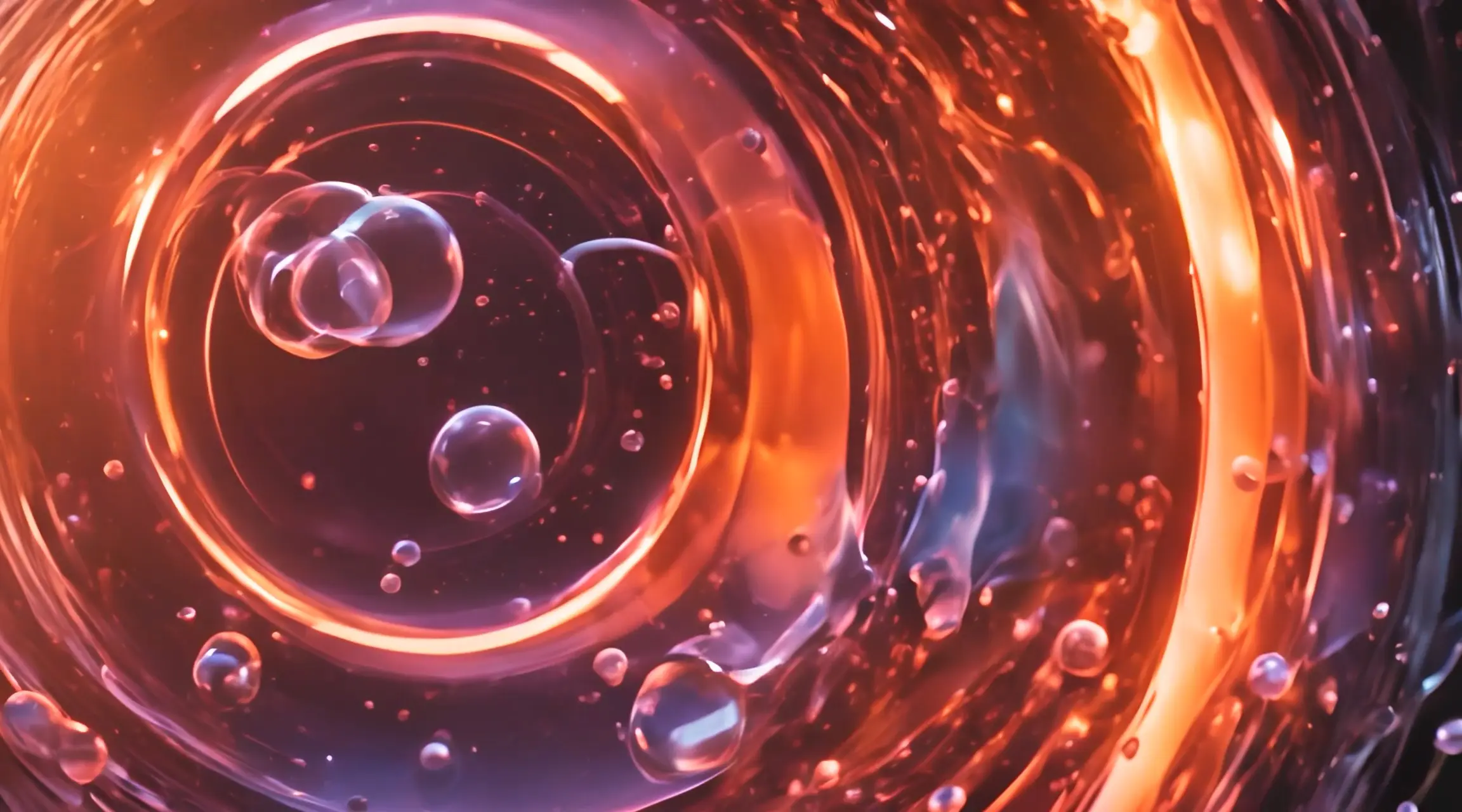Liquid Fire Galaxy Cinematic Particle Backdrop